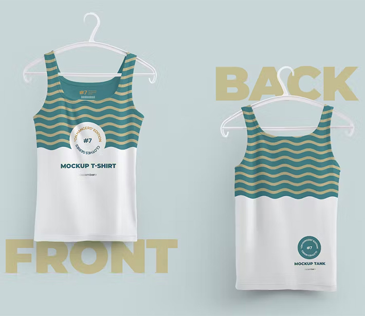 2 Mockups Tank Top With 6 Different Hangers
