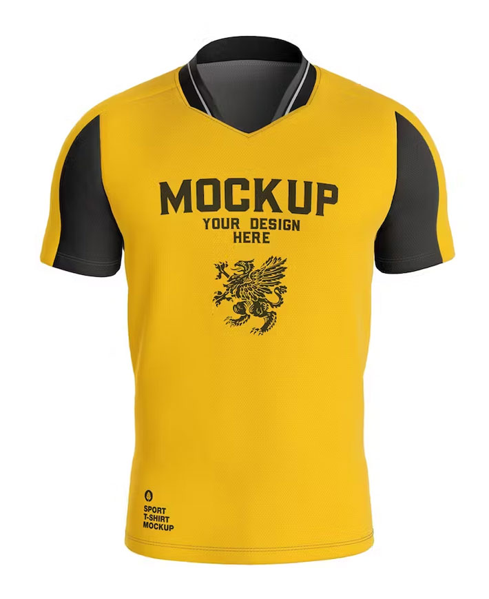 Men's Sports T-Shirt Mockup Psd