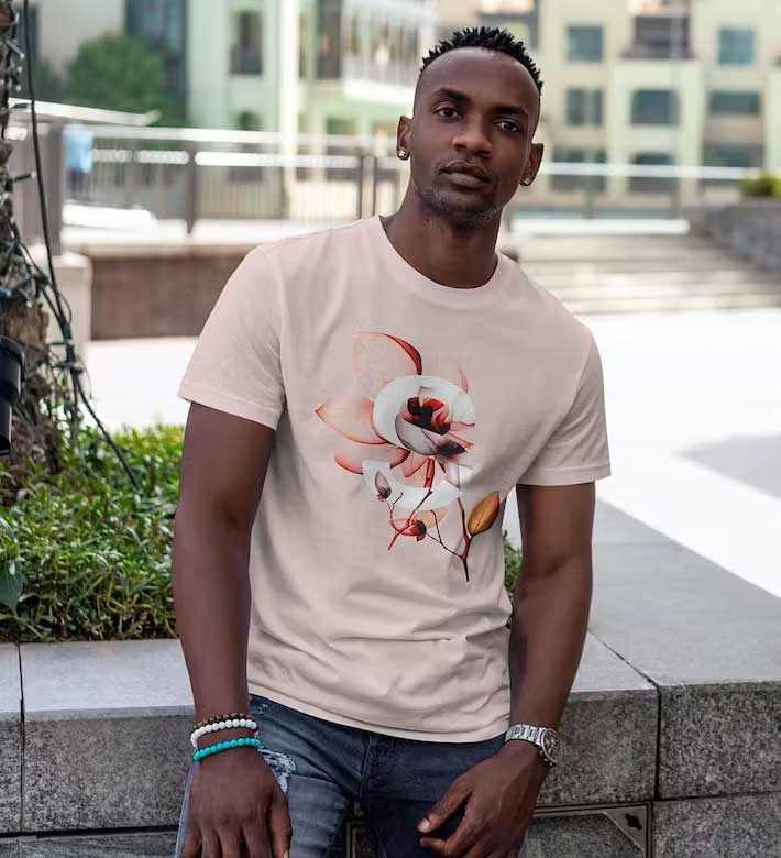 T-Shirt MockUp African Men Psd