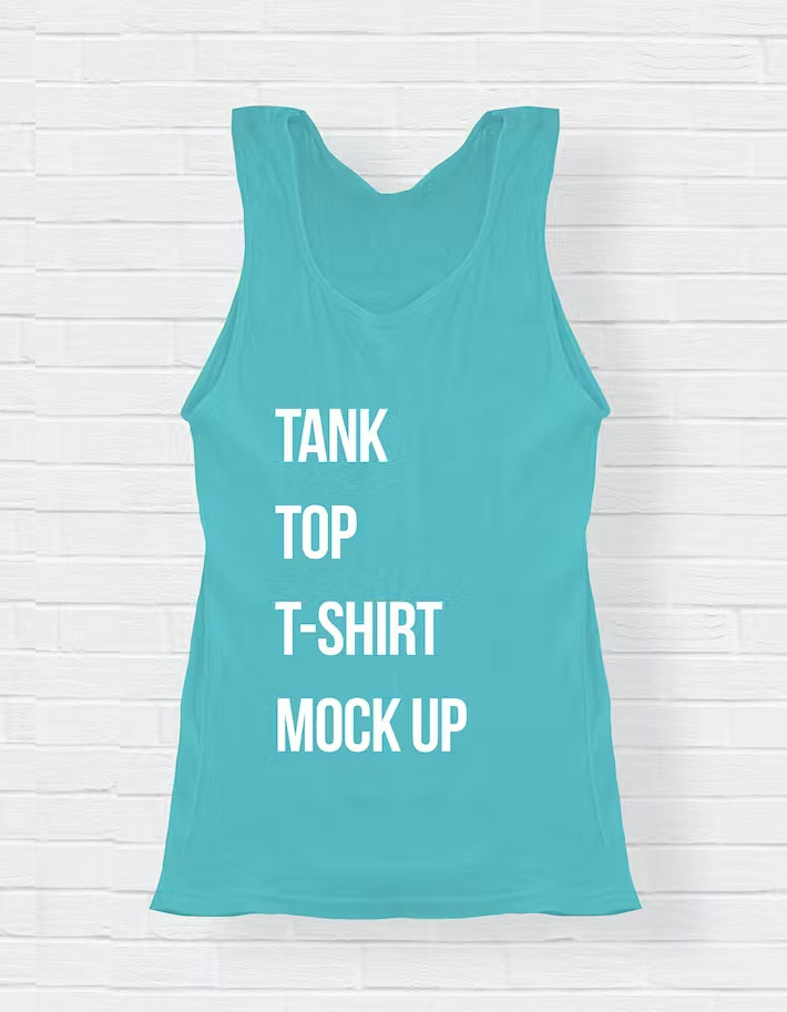 Tank Top T-Shirt Mock-Up Psd