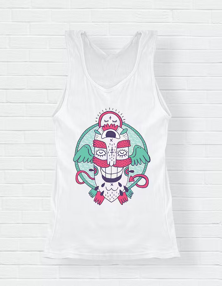 Tank Top T-Shirt Mock-Up